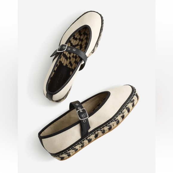NWB MADEWELL The Remy Mary Jane Espadrille Women’s Size 9 Natural Multi - Picture 4 of 9